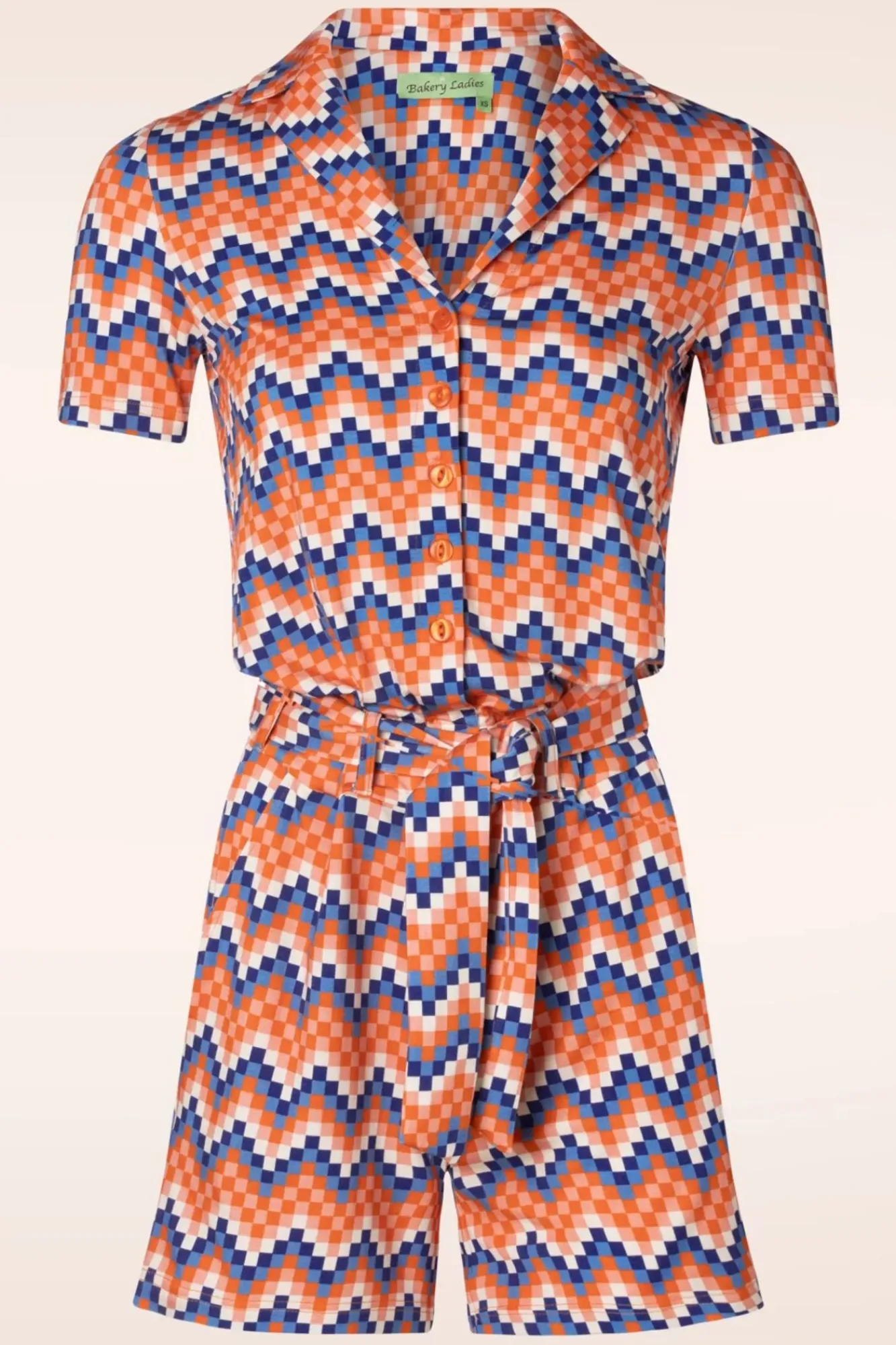 bibi_playsuit_in_ministeck_kobalt_0.webp Outlet Bakery Ladies Bibi Playsuit In Ministeck Kobalt
