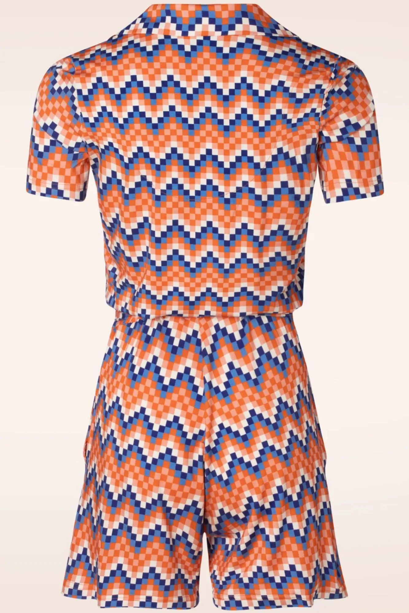 bibi_playsuit_in_ministeck_kobalt_1.webp Outlet Bakery Ladies Bibi Playsuit In Ministeck Kobalt