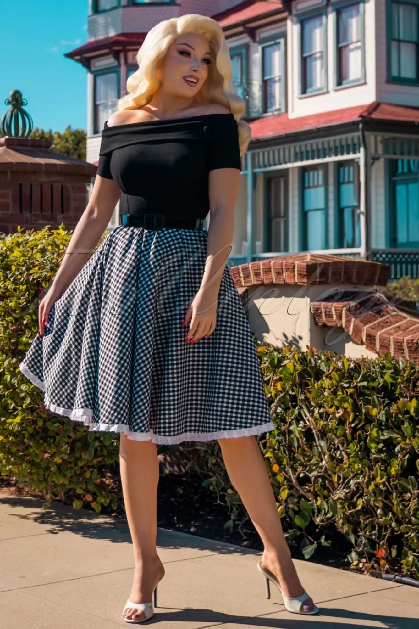 brigitte_gingham_swing_jurk_in_zwart_en_wit_8.webp New Glamour Bunny Brigitte Gingham Swing Jurk In Zwart En Wit