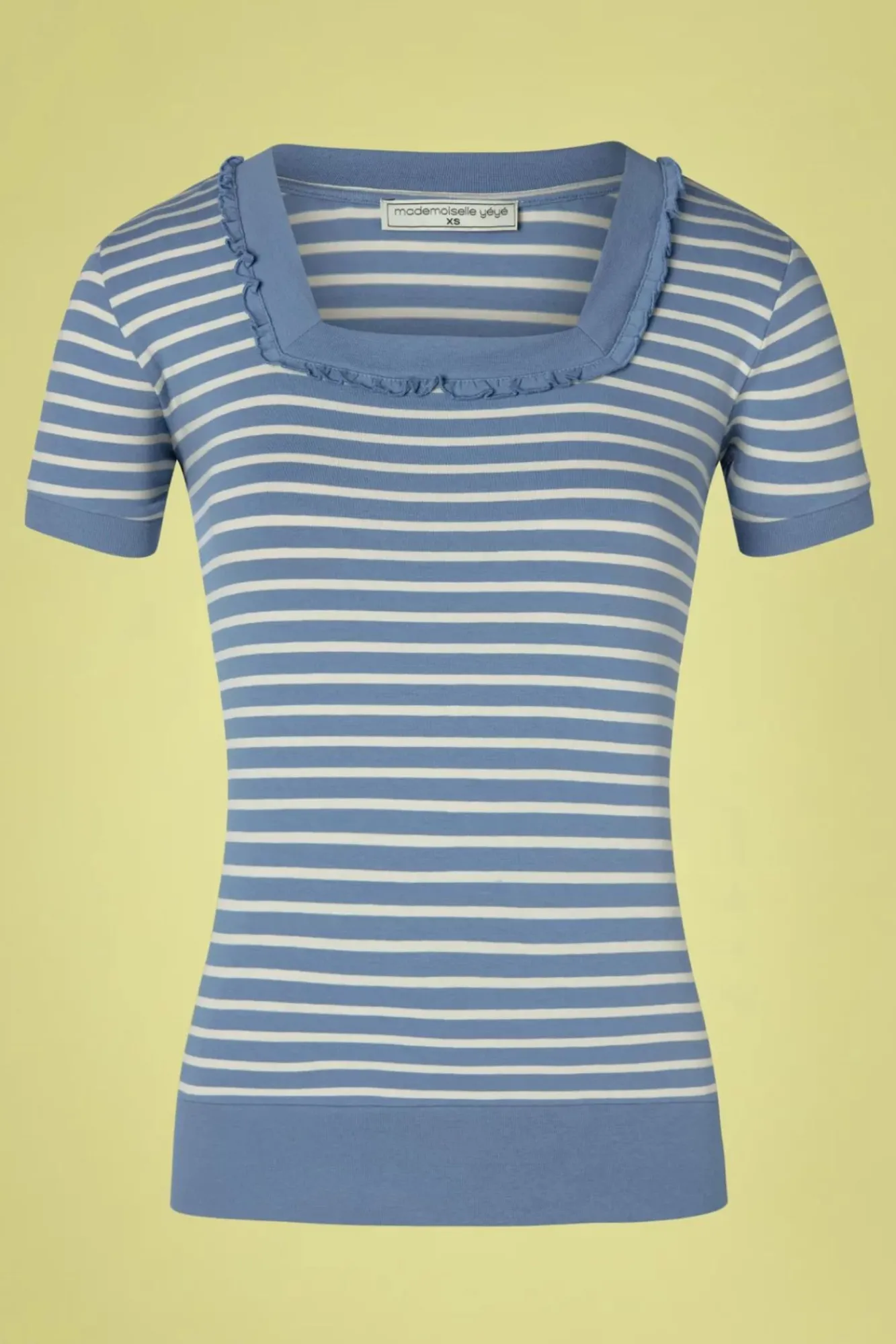 call_me_again_gestreepte_top_in_blauw_0.webp New Mademoiselle Yu00e9Yu00e9 Call Me Again Gestreepte Top In Blauw