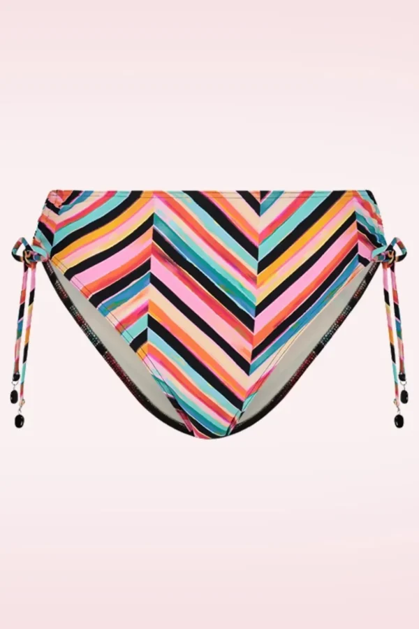Hot Cyell Chevron Chic High Waist Bikini Broekje In Multi