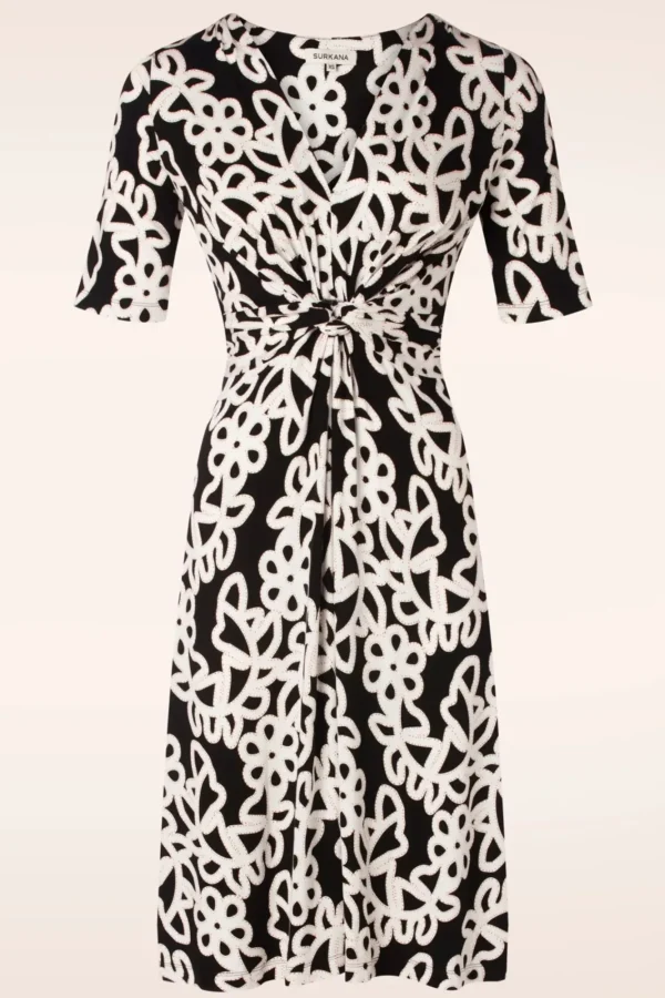 Best Sale Surkana Colette Geknoopte Jurk In Zwart