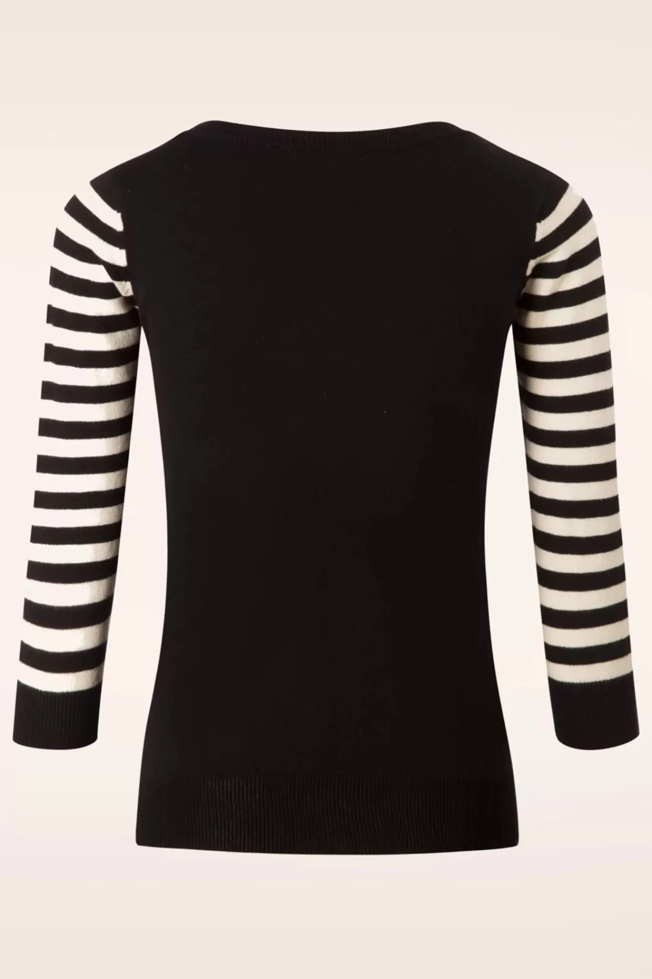debbie_cat_gestreepte_trui_in_zwart_1.webp Fashion Mak Sweater Debbie Cat Gestreepte Trui In Zwart