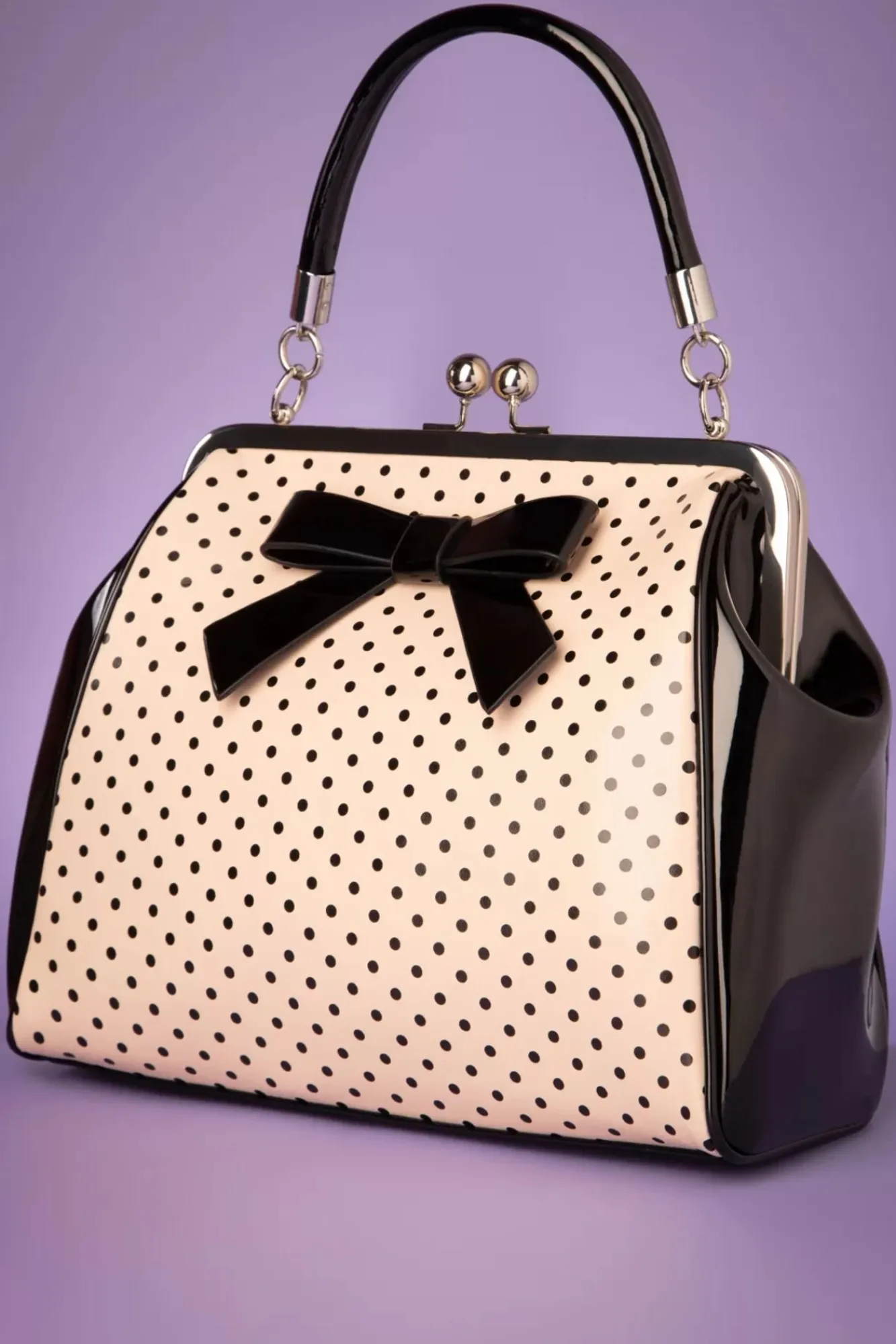 frances_polka_star_tas_in_zwart_en_blush_2.webp Flash Sale Banned Retro Frances Polka Star Tas In Zwart En Blush