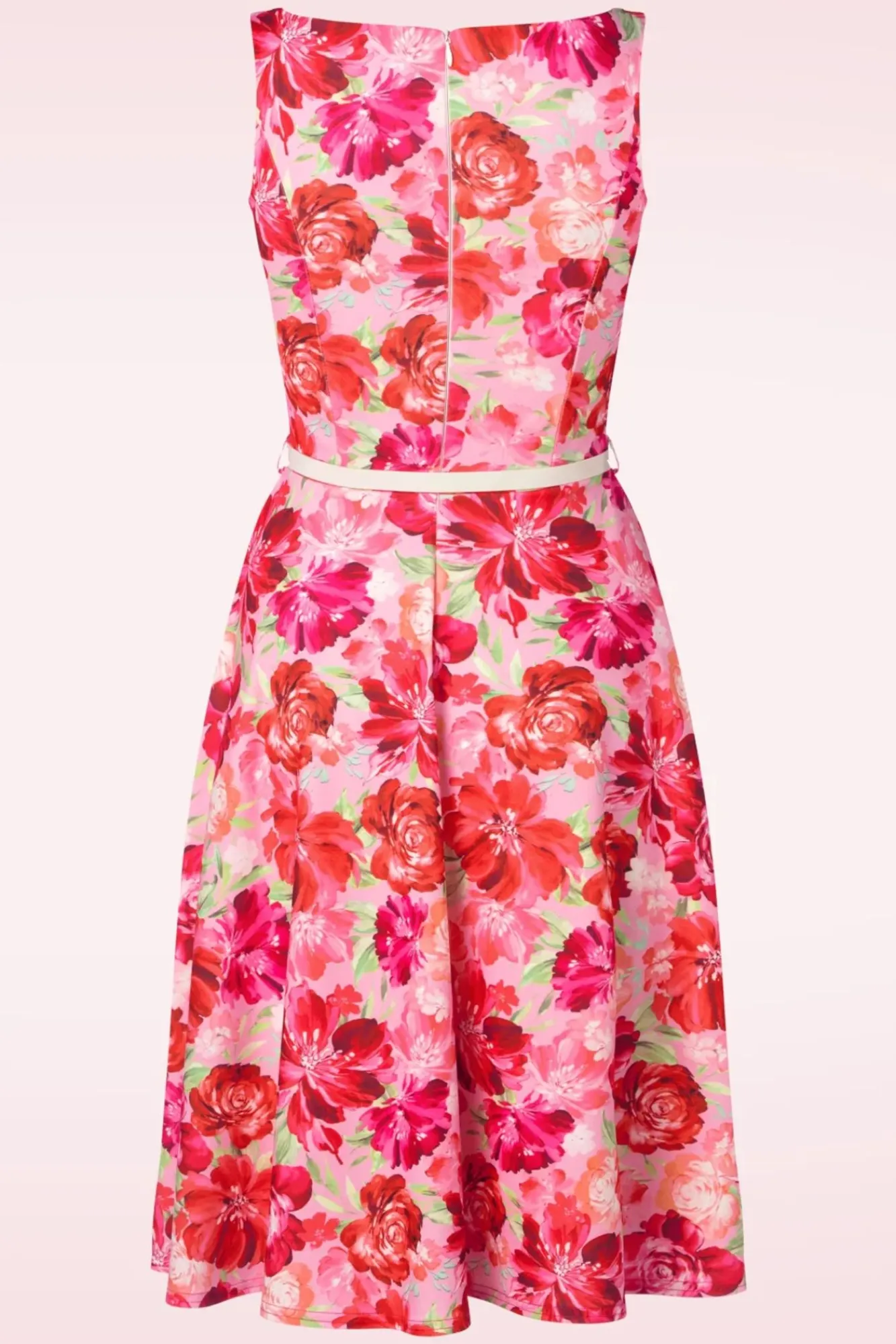 francine_flower_swing_jurk_in_roze_1.webp Cheap Vintage Chic for Topvintage Francine Flower Swing Jurk In Roze
