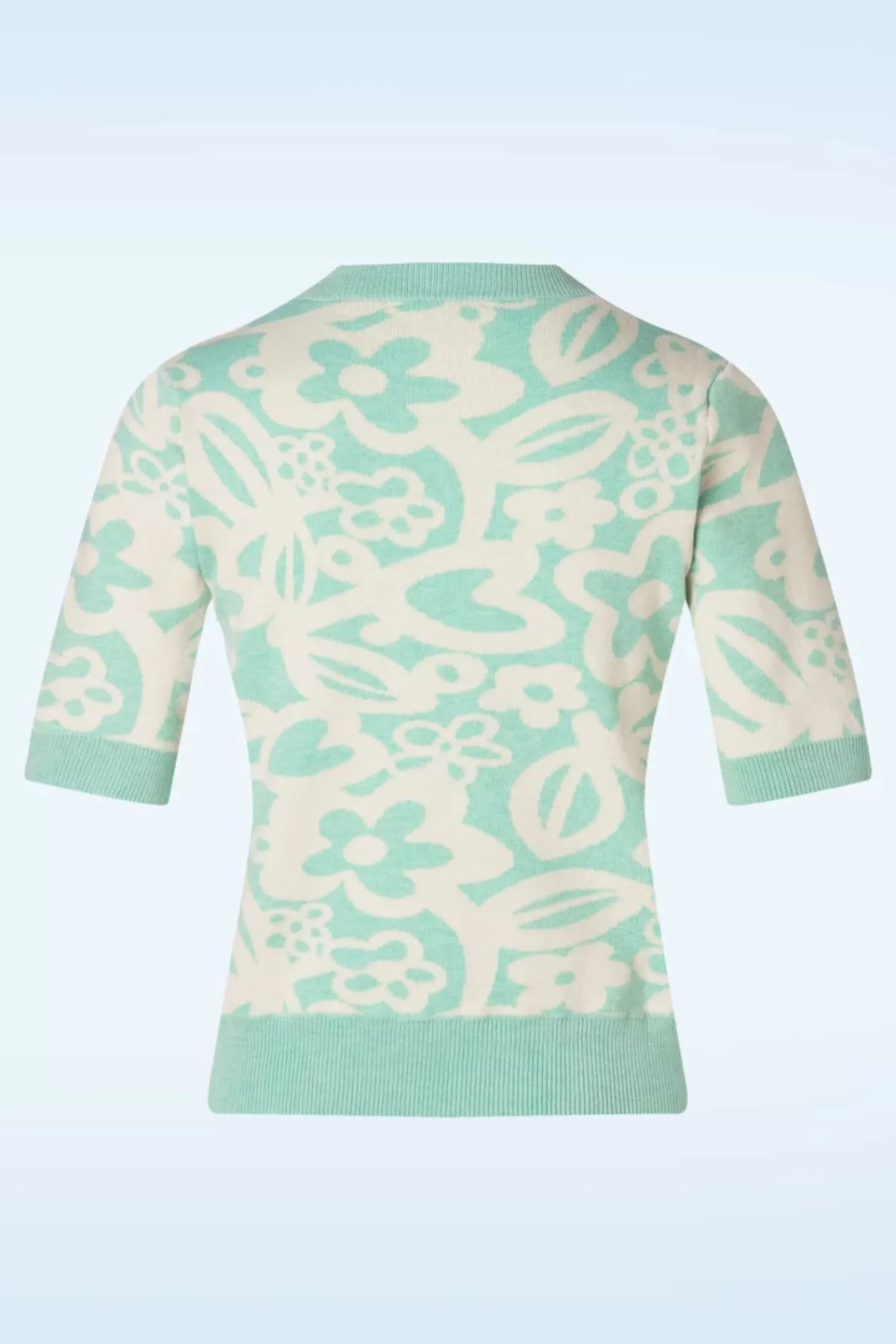 freya_flower_jumper_in_mintblauw_1.webp Fashion Compania Fantastica Freya Flower Jumper In Mintblauw