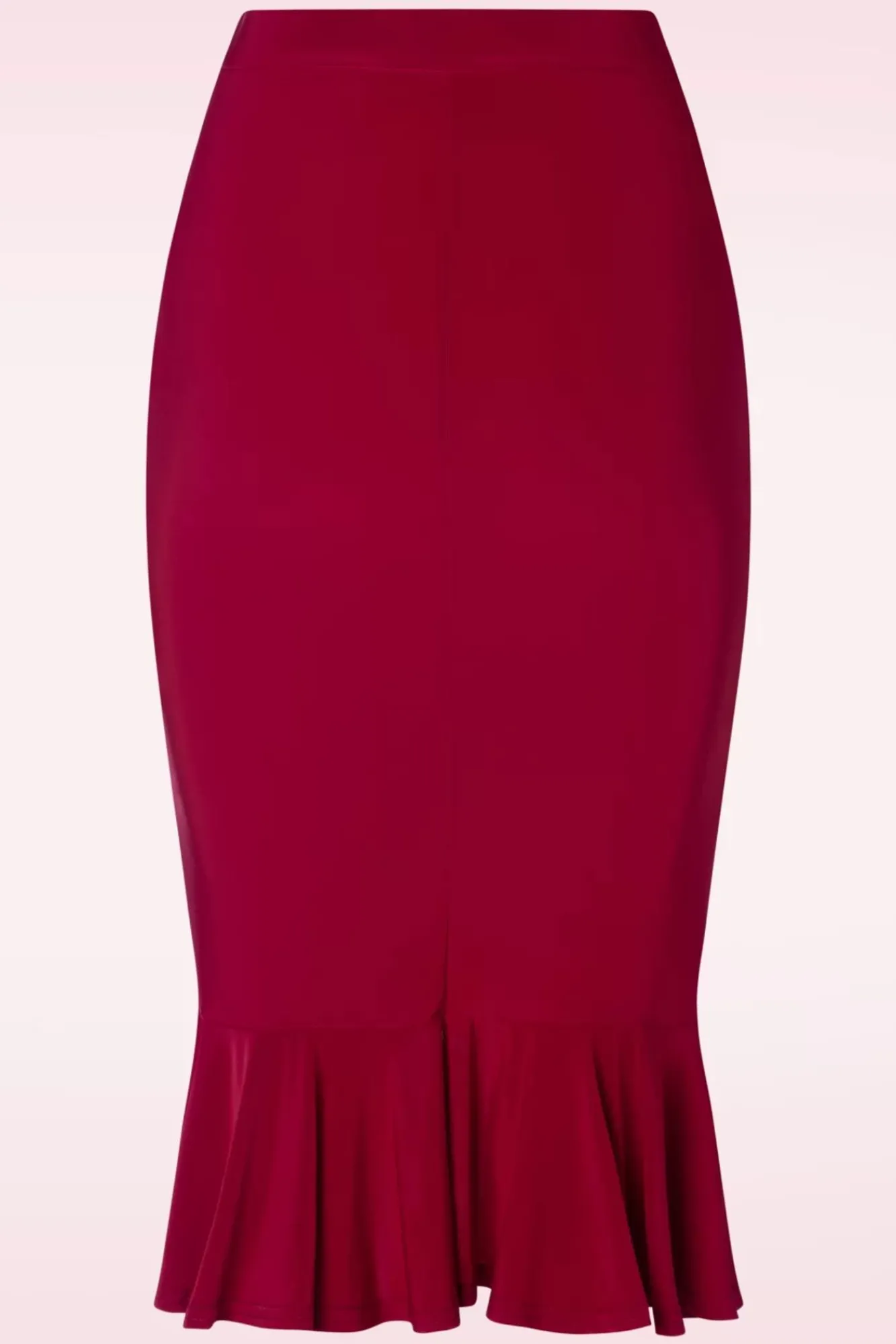 gianna_ruffle_pencil_rok_in_rood_1.webp Cheap Vintage Chic for Topvintage Gianna Ruffle Pencil Rok In Rood