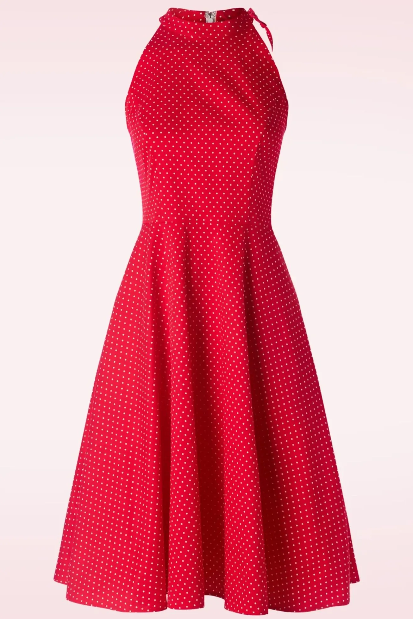 hattie_halter_spot_swing_jurk_in_rood_0.webp Online Banned Retro Hattie Halter Spot Swing Jurk In Rood