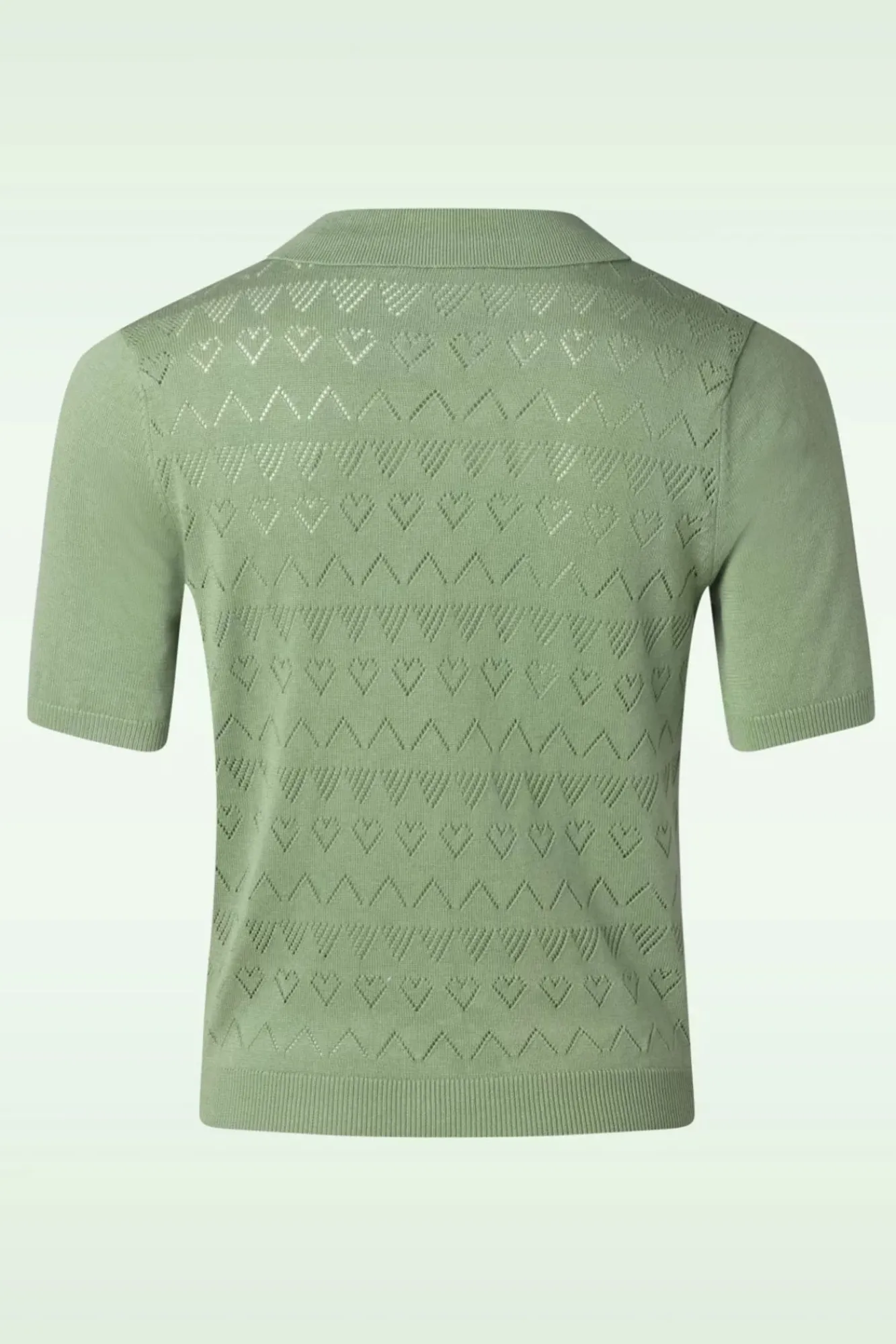 heart_waves_cardigan_in_groen_1.webp Online Banned Retro Heart Waves Cardigan In Groen