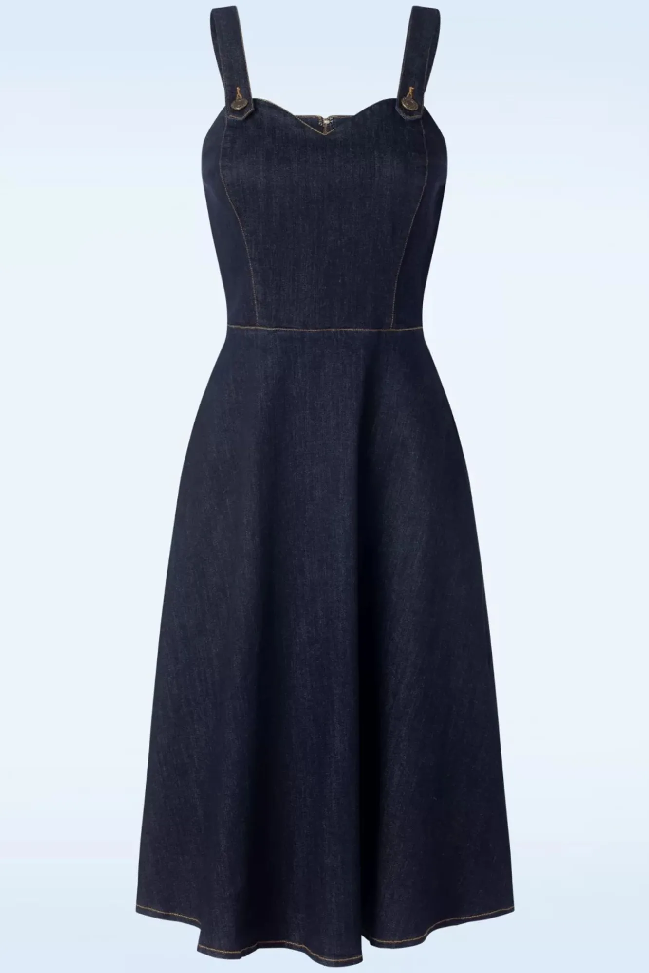 jupiter_pinafore_jurk_in_denim_0.webp Online Collectif Clothing Jupiter Pinafore Jurk In Denim