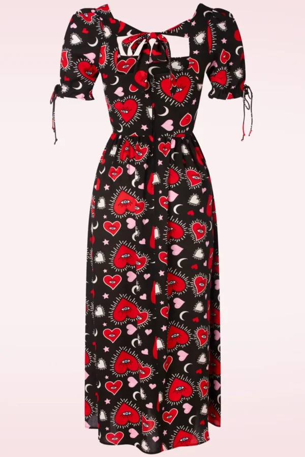 Best Bunny Kate Heart Jurk In Zwart