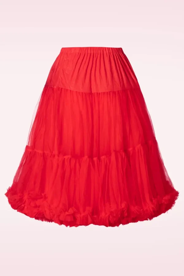 Cheap Banned Retro Queen Size Lola Lifeforms Petticoat In Rood