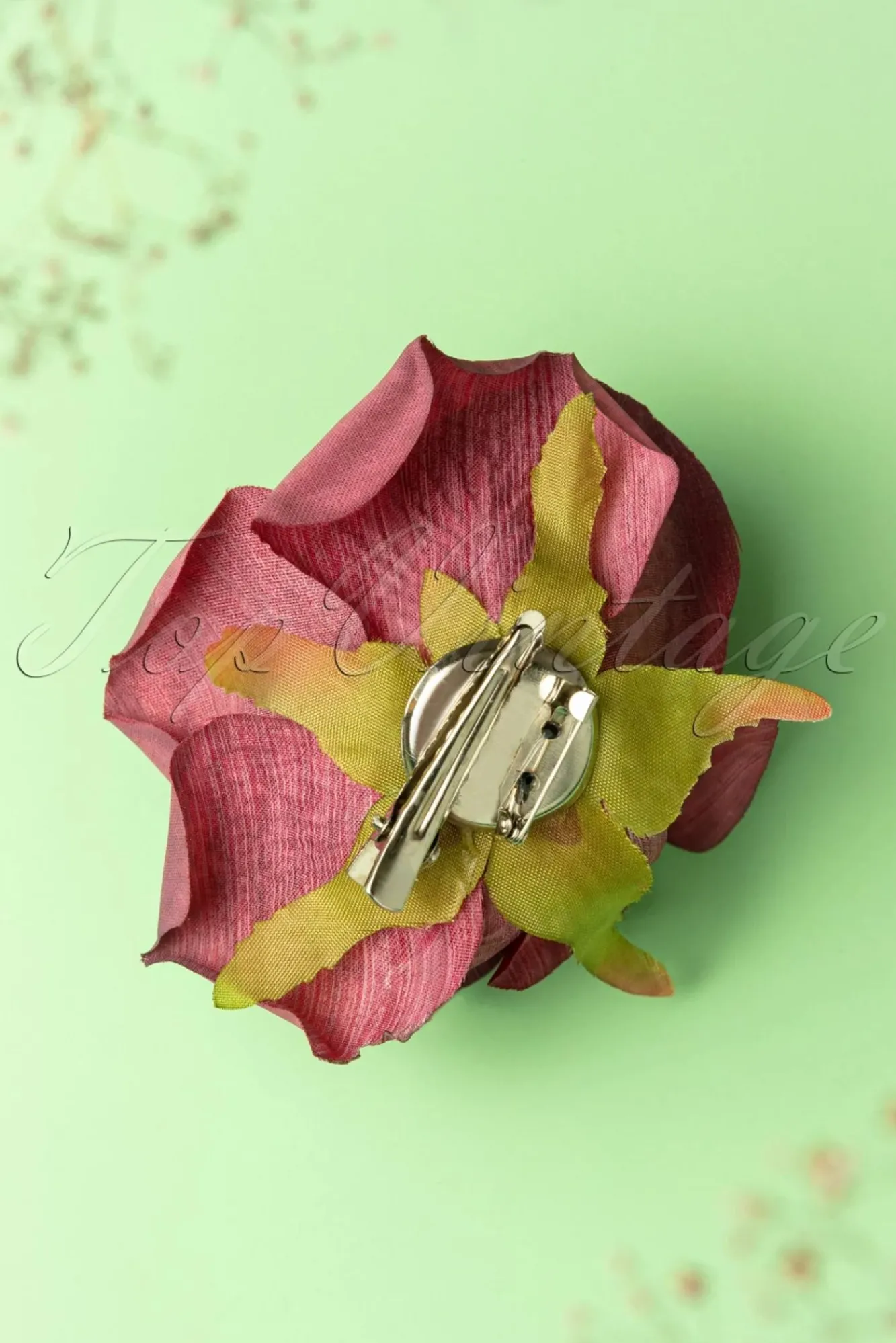 scented_love_flower_haarclip_in_bordeauxrood_2.webp Clearance Banned Retro Scented Love Flower Haarclip In Bordeauxrood