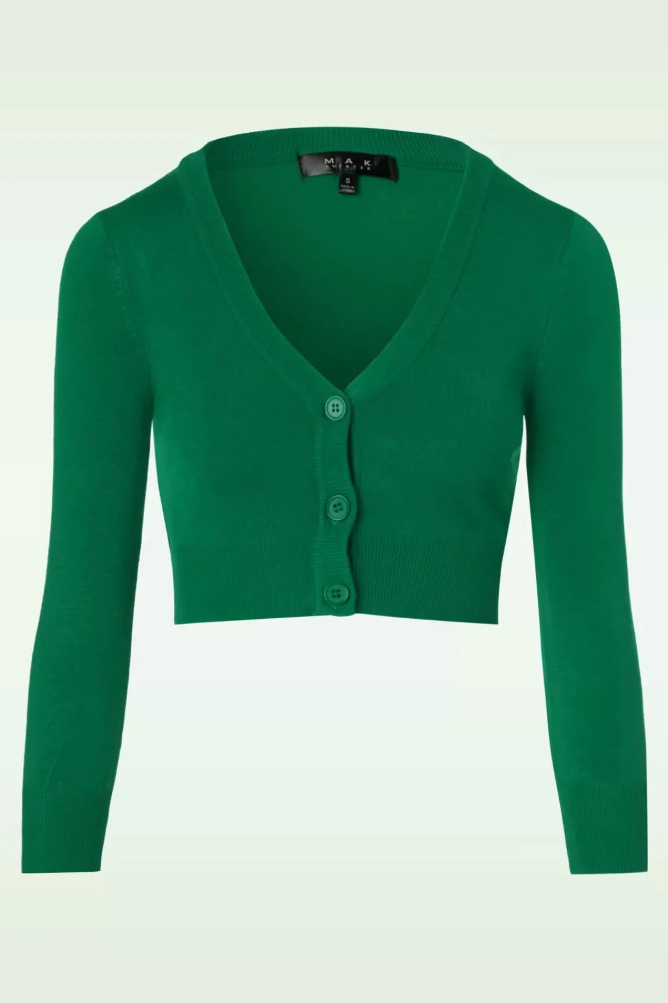 shela_cropped_vest_in_smaragdgroen_0.webp Discount Mak Sweater Shela Cropped Vest In Smaragdgroen