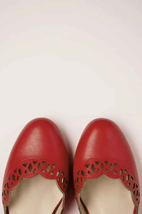Best Sale Charlie Stone Siena Ballerina Flats In Rood