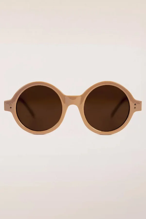 Best Sale Surkana Stay Shady Ronde Zonnebril In Latte
