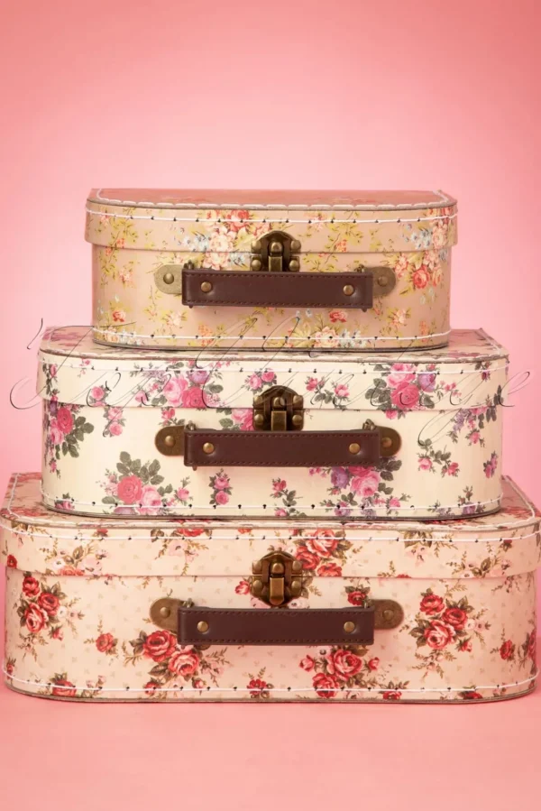 Clearance Sass & Belle Vintage Rose Kofferset